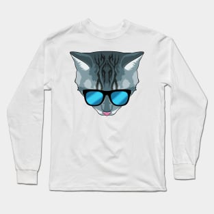 Cat with Sunglasses Long Sleeve T-Shirt